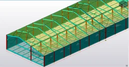 Modeling, Analysis and Design of an Industrial Steel Building Supporting 10 Ton Crane Capacity as per IS Code using Tekla Structural Designer