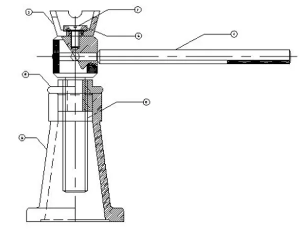 Draw the components of a Screw jack and Assemble it