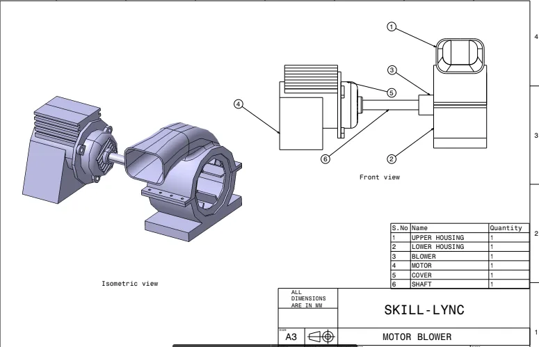 Motor Blower Assembly