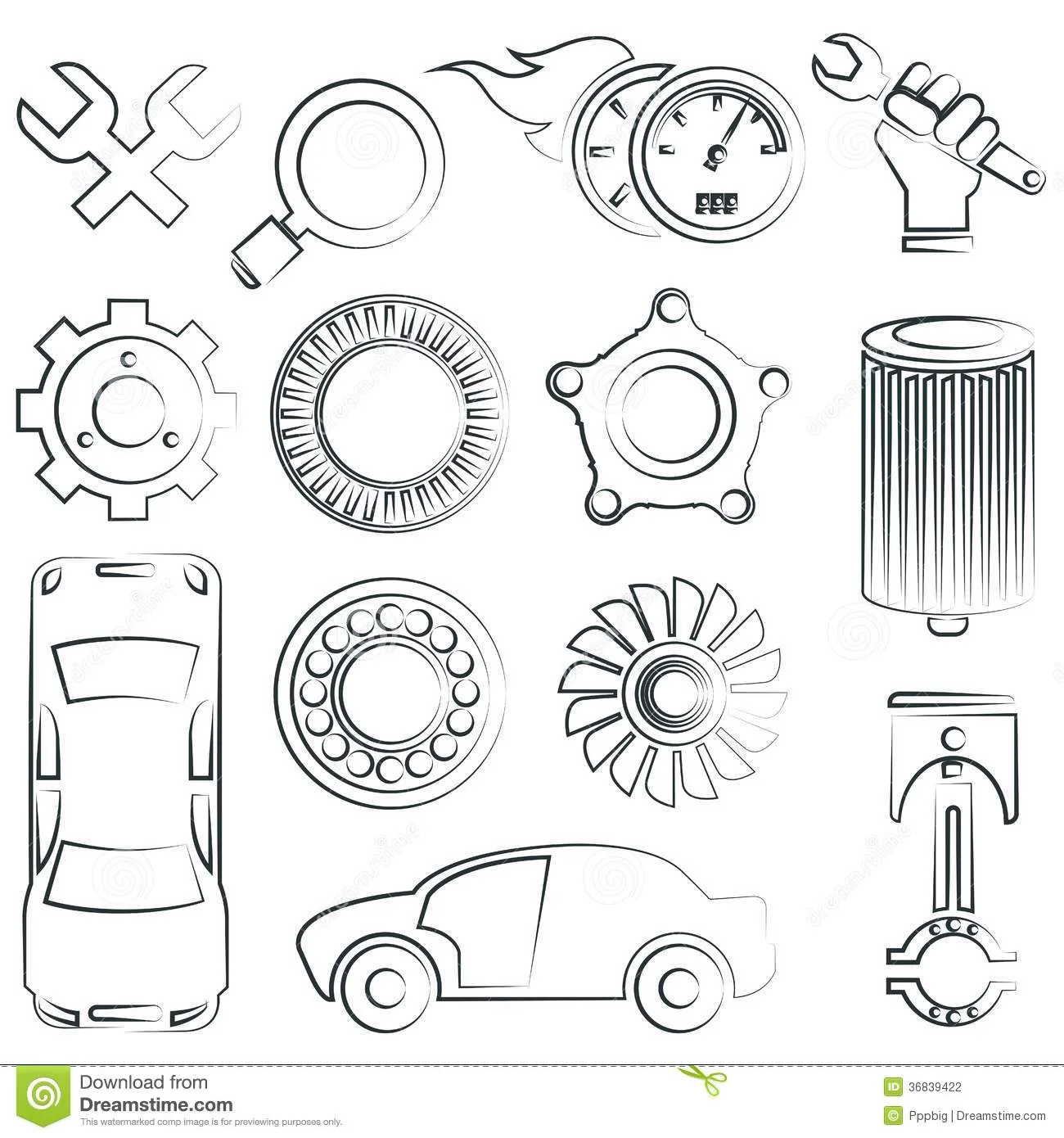 Sketching functioning components