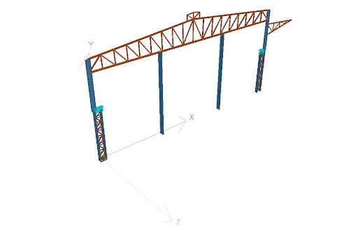 Single Span PEB Design using STAAD.Pro