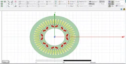 Startup behavior analysis of an induction motor 
