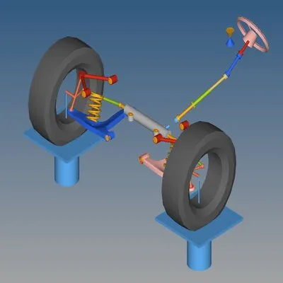 Flexible Bodies Simulation of a Lower Control Arm of a Suspension