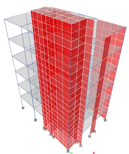 Precast design for a sample building with slight complexities