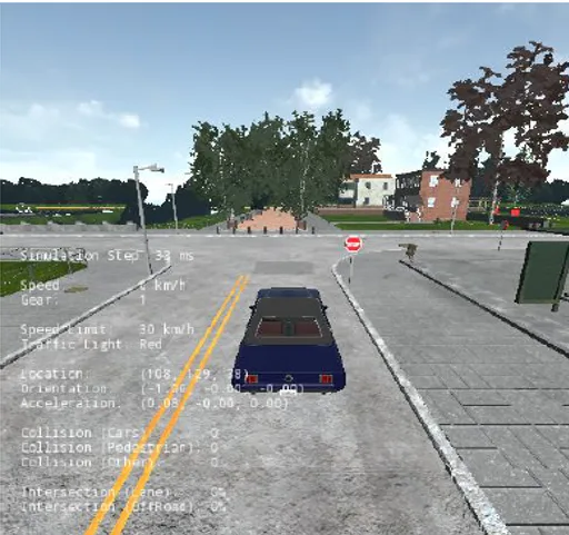 Use CARLA simulator for implementing simulation on a given model