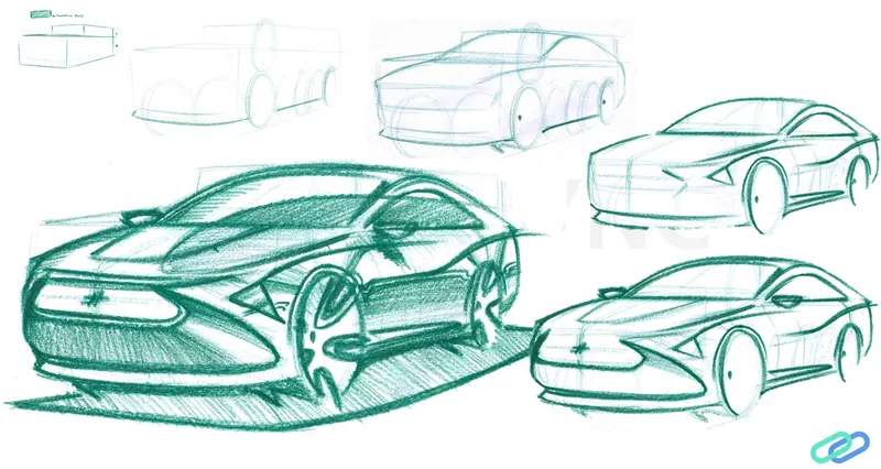 Final Sketches for the Vehicle