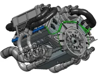 Wiring Harness on Engine