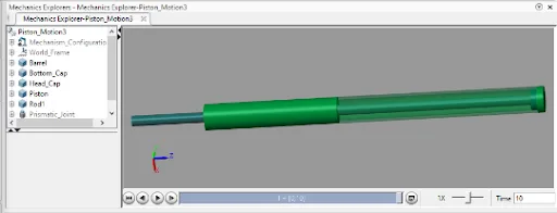 Double-acting Actuator Model using Simscape