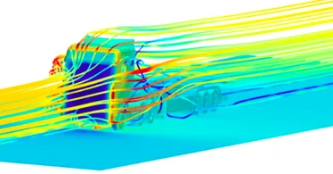 CFD meshing to a Truck Model inside a wind tunnel