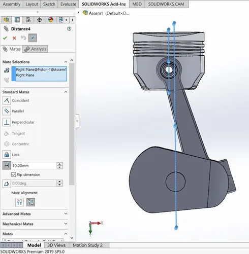 Multibody Simulation of an IC Engine Piston Assembly