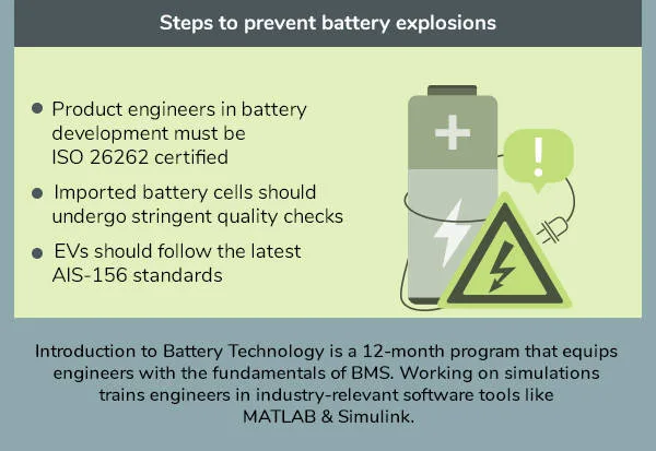 battery explosion
