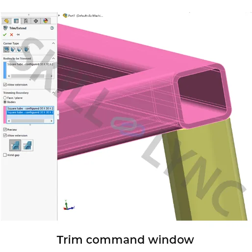 Trim command window