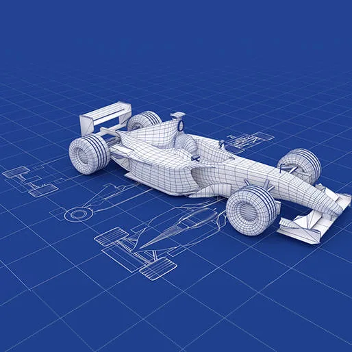 Formula 1 car aerodynamic technology